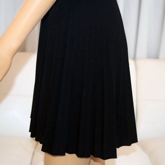 "5/$35" Knit Dress Sleeveless Plunge with Asymmetric Fit-and-Flare Silhouette - Picture 6 of 10